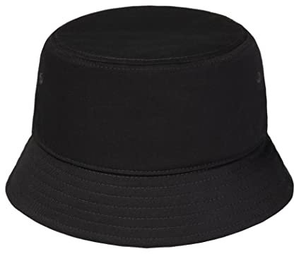 Pembroke® Bucket Hat, Fischerhut, Sonnenhut, 100% Baumwolle für Damen und Herren, Unisex, Schwarz, Größe 58