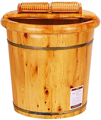Foot Tub Wooden Foot Basin Foot Tub, Cypress Wood Foot Basin Tub Bucket For Foot Bath, Massage, Spa, Sauna, Soak, foot Bath Wooden Bucket Foot Spa Household Wash Basin foot Bath Wooden Bucket Foot Spa