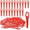 Ersatzmesser-Set Rasentrimmer-Zubehör, 100 STK Rasentrimmer Messer Kunststoff Ersatzmesser Set Kunststoffmesser für GE-CT 18 Li Kit/Li-Solo,GC-CT 18/24 Li-Solo/Li P-Solo/Li P Kit,FRT18A /FRT18A1