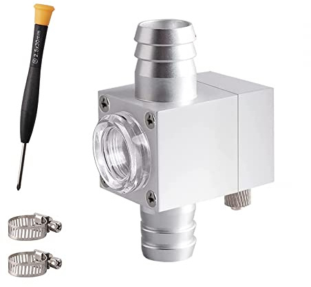 MiOYOOW Diffusore di CO2 per acquario, reattore girevole per acquario, con finestra di visualizzazione, diffusore di CO2, contabolle per acquario, accessori