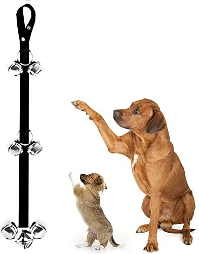Dog Training Doorbells, Dog Doorbells, Puppy Toilet Training Bells, Adjustable Strap Door Bell for Door, Suitable for Any Doorknob, Fits for All Dogs (7 Extra Large Loud Doorbells)