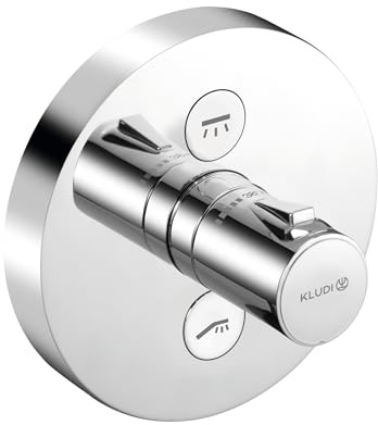 Kludi UP-Thermostatarmatur PUSH Feinbaus mit Funktionseinheit rund chrom