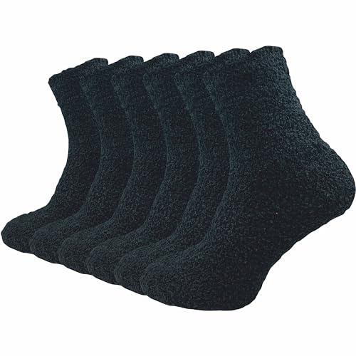 GAWILO Chaussettes douillettes homme (6 paires) | Chaussettes d’hiver chaudes et moelleuses | Anti-froid & confortables