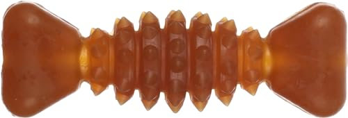 Flamingo Hundespielzeug – Knochen braun – Naturkautschuk – 14 × 4,7 × 4 cm