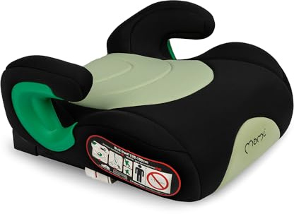 MoMi VENKO Autokindersitz Sitzerhöhung für Kinder 135-150 cm Körpergröße, I-SIZE Standard, Einbau vorwärts, Befestigung mit ISOFIX, mit gepolsterten Armlehnen, Kindersitzgruppe 2 und 3