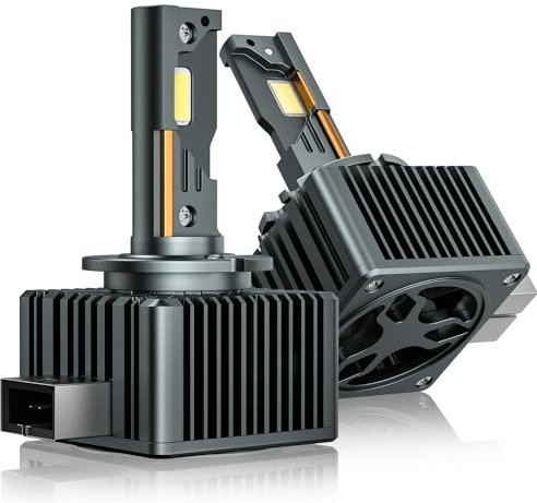 Stellar Lampe – Revolutionäre Technologie, 6500 K Diamantweiß, +200% Helligkeit, 2 Jahre Garantie, Xenon-Brenner-Ersatz, D1S, 1 Paar