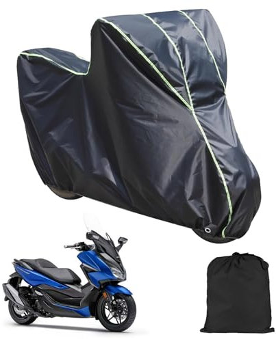 Lona para Motocicleta Honda Forza 350 Forza 125 SH 350i, Lona Oxford 210d para Motocicletas Scooters EléCtricos con Tiras Reflectantes Orificio para Cerradura Resistente A La Lluvia Al Sol
