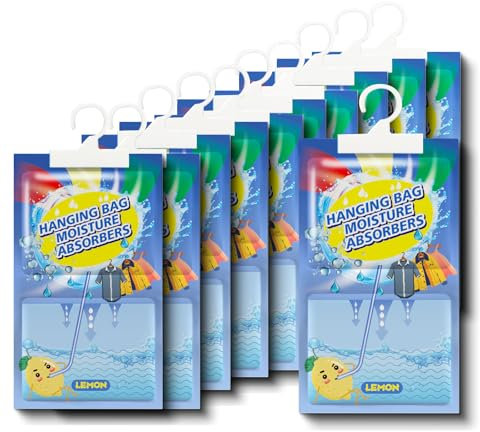 10 Pack x 100g Sacchetti Deumidificatori Antimuffa per Armadio, Sacchetti per Deumidificatore con profumo, Buste deumidificatore da Appendere, Sacchetto Essiccante per Cucina Bagno Auto