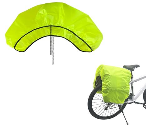 bicycle 126 x 66 cm Light Green Illuminated Protective cover for Rear Luggage Bag, Waterproof Bicycle Basket cover