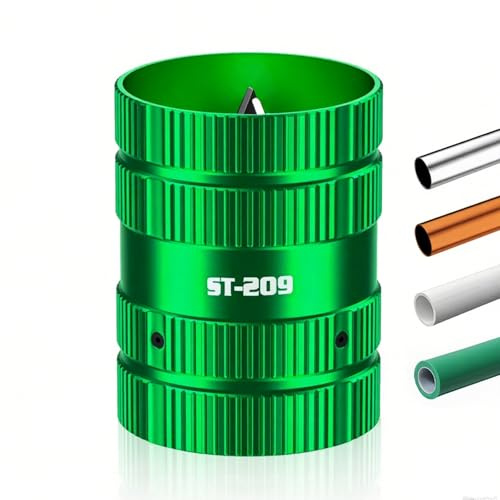 6-45mm Pipe Deburring Tool with Aluminium Alloy Body, Inner Outer Deburring Tools for Copper PVC PPR Metal Tubes, Copper Pipe Deburring Tool & Pipe Reamer Chamfer Tool