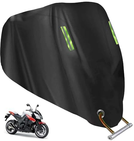 MOERAE Cobertura para Motocicleta 245 x 105 x 125 cm, Resistente al Agua y al Viento, Protección Solar, Cuatro Tiras Reflectantes, Para Motos Eléctricas y Patinetas