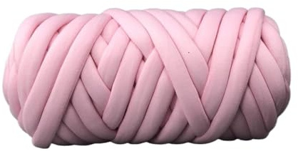 Handstickgarn, 1000g Super Chunky Arm Knitting Yarn Vegan Braid Multicolor(Baby pink)