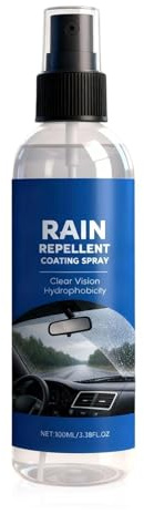 Rivestimento Antipioggia Per Vetri – 100ml Spray Idrorepellente | Trattamento Rain Guard Per Finestrini E Specchietti Auto, Migliora La Visibilità E La Sicurezza Di Guida