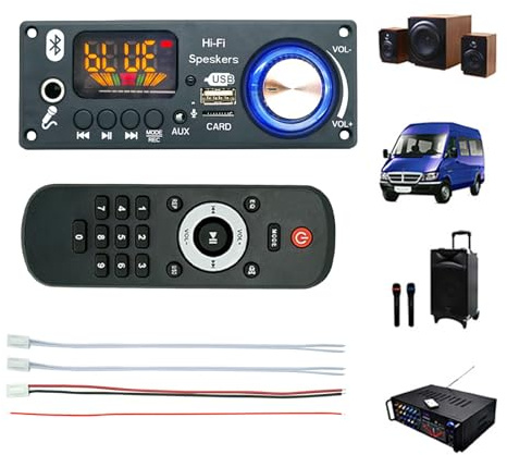 Ljudkretskort - Advanced Professional två gånger åttio förstärkarkortssystem, avkodningschip med digitalt rördisplay Inspelningsfunktion USB-gränssnittskort | RV Truck MP3-spelare Ste