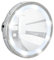 WENKO LED Leuchtspiegel Mosso - 3 Saugnäpfe, Spiegelfläche ø 11,5 cm 300 % Vergrößerung, Stahl, 15 x 15 x 2.5 cm, Chrom, Silber