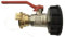 Adapter S60 IBC Kappe mit Messing Kugelhahn auf GEKA Anschluss