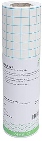 SEMPLIX Filmoplast® - selbstklebendes Stickvlies zum Wegreißen, optimal für unterschiedlich starke Materialien 33cm x 25m