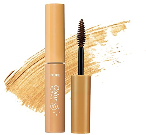 ETUDE Color My Brows, Brow Mascara, 3D Natural Coloring, Beeswax & Carnauba Wax, Moisturizing Brow Care, Eyebrow tint, Soft Gel Texture, Korean Makeup, Beauty, Blondie Brown (0.152 Fl Oz)