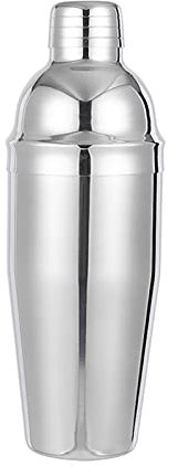 Copa de Jerez de Acero Inoxidable, Sacudida de 750ml, regulador de cócteles, mezcladora con función de Filtro de Hielo, Adecuada para la preparación de cócteles y Bebidas