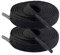 HappyStream 2 Paar 140 cm Länge Flache Schnürsenkel Schwarz, 8 mm Breite Schnürsenkel, Schuhbänder für Sneakers, Sportschuhe, Laufschuhe, Turnschuhe