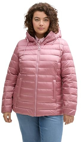 TOM TAILOR Giacca da Donna Plussize, 17553 - Dusty Rose, 46 Große Größen