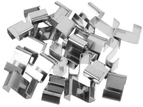 NAMOARLY 25stücke Gewächshaus-verglasungsklammern Gewächshaus-drahtklammern Aus Edelstahl Glasbefestigungsklammern Abnehmbare Z-klammern Für Gewächshäuser Halteklammern Für Glasplatten