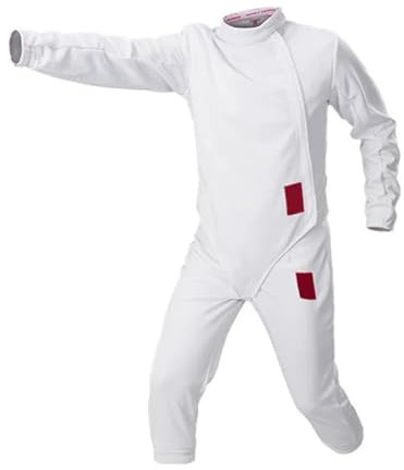 LXRHLIKG Uniforme D'escrime 3 Pièces, Costume d'uniforme D'escrime Unisexe 350N, Gilet/Pantalon/Veste, Costume D'équipement D'escrime pour L'entraînement Quotidien des Athlètes Droitiers(42)