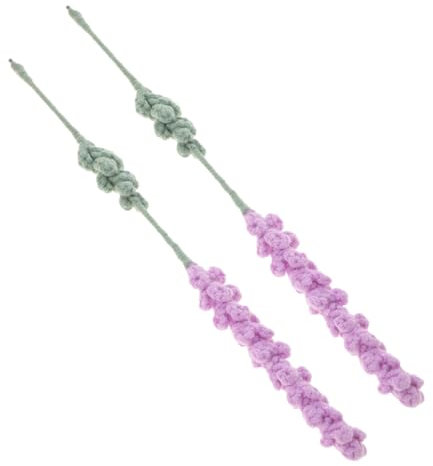 IMIKEYAus Lavendelgarn Gefertigte Kunstblumen 2er-Pack Thanksgiving-mittelstücke Für Die Tischdekoration Pflegeleichtes Künstliches Blumenset