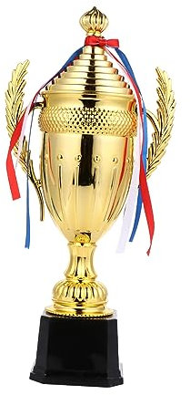 BRIGHTFUFU Coppa in Plastica Dorata 30cm con Premio per Giochi Sportivi e per Adulti e Ragazzo