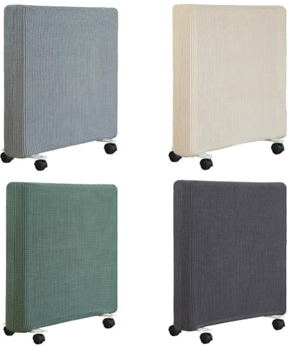 LatoYard Heater Cover for Radiator - Elastic Polyester Dust Cover for Household Heating Units, Fits Sizes S/M/L, Green/Beige/Dark Gray/Light Gray Radiant Heaters Part