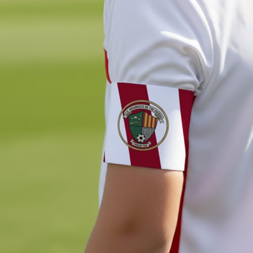 DEREGALOOS Brazalete de Capitán Personalizado Infantil. Banda Elástica para Futbol, Baloncesto, Rugby. Talla Única para Niños. Ideal para Equipos Escolares, Academias y Actividades (Lisa)