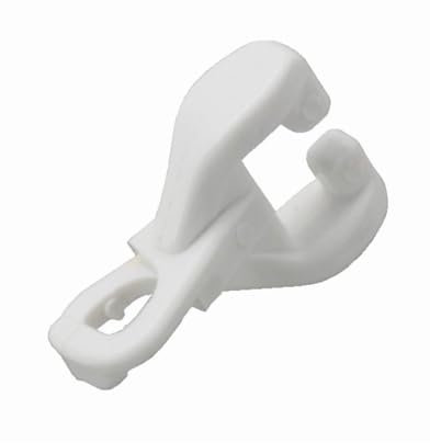 Swish Twinglyde/Nylonglyde Curtain Track Gliders, White, 10 Pack