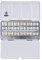 Schmincke – HORADAM AQUARELL Farbkasten mit 18 feinsten Aquarellfarben, 74318097, Metallkasten, Malset, 18 x 1/1 Näpfchen, Leerschiene für 6 x 1/1 oder 12 x 1/2 Näpfchen