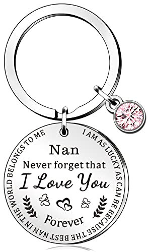 QMVMV Schlüsselanhänger für Großmutter, Enkelin, Enkelin, Enkelsohn, Weihnachten, Geburtstag, Erntedankfest, Muttertag, Großmutter