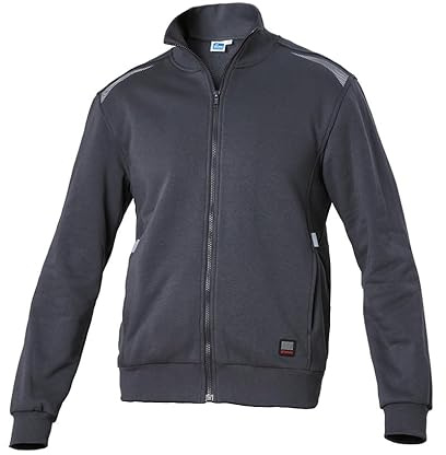 Siggi Group Felpa da Lavoro Task 2 con Cerniera Lunga, Colore Grigio (xxl)