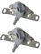 Evotrade 2 par de enganches frontales para cajón Supra, Indaux, compatible con Hafele de acero (plástico)