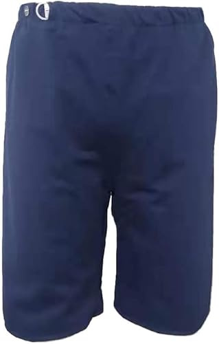 Pantaloncini per incontinenza per adulti e anziani, lavabili, in cotone a prova di perdite, per la cura del letto, uomini e donne (blu, L) (blu navy, L)