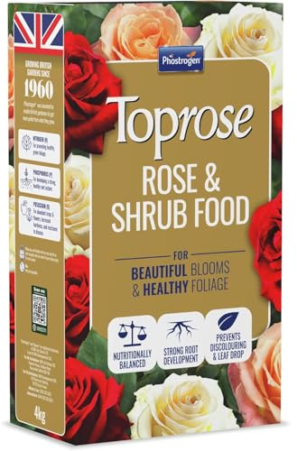AMK® Phostrogen Toprose Rose and Shrub Feed 1kg Fertiliser Food for Stronger Healthier Plants Flowers Promotes Growth Blooms Granular