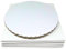 Decoracion Dulce - Pack de 5 Bases Extrafuertes de 25cm x 3mm de Color Blanco y 5 Cajas para transportar tartas de 25.4 x 25.4 x 15cm de altura