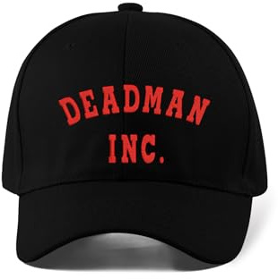 Deadman Inc Casquette de baseball réglable avec logo brodé Noir, Noir , Taille unique