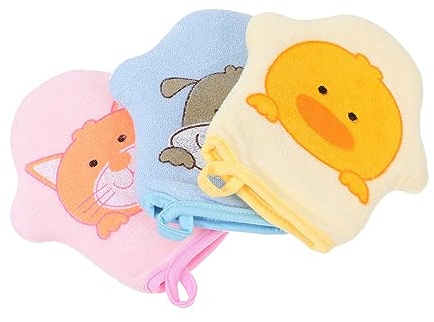 Ipetboom 3pièces De Bain Pour Garçon Fille De Douche Éponges De Bain