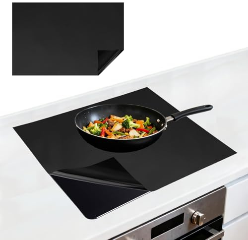 Large Induction Hob Protector Mat 78x52cm Silicone Induction Hob Cover Cooktop (Magnetic) Scratch Protector Heat Resistant Stove Cover Easy-to-Clean BPA-Free Multifunctional Mat for Cooktop Protection