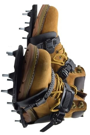 Geavonyg Scarpe da Pavimento Antiscivolo in Resina Epossidica con Punte Design con Fibbia Regolabile capacità 200 Libbre Calzature da Lavoro Scarpe A Spillo per Pavimenti in Resina Epossidica