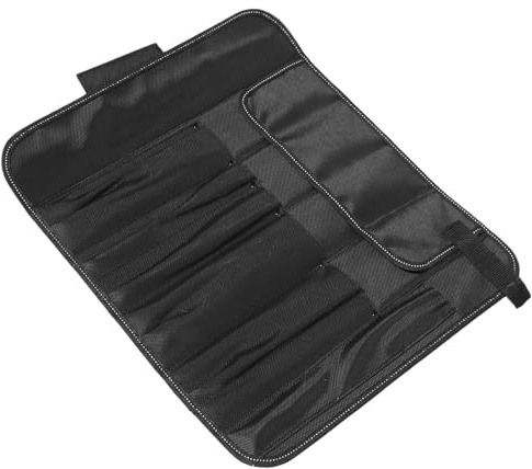 Ipetboom Borsa Versatile e Scomparti Multipli Nero Porta Coltelli Oxford Pratico per Utensili da Cucina Trasporto