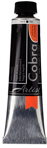 Cobra Artists' Watermixable Oils - Ivory Black - 40ml tube (S1) (010)
