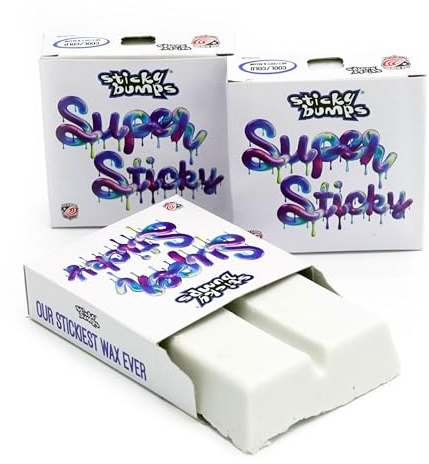 Sticky Bumps Super Sticky Cool/Cold Surf Wax - 3 Pack | Long-Lasting Surfboard Wax | Great Bump Building for Surfing | Non-Toxic, Nature-Safe | Surf Wax for Temps 69°F / 19°C below