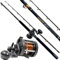 FLADEN Deluxe Norwegen Angelset Combo Boot Hochsee Rute 1,95m 15-30 lbs/Bootsrute + Multirolle + Schnur