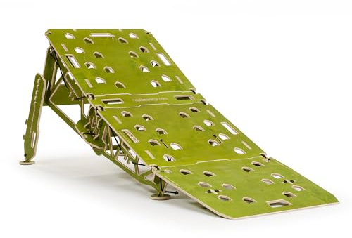 Ninja MTB Altitude Jump Ramp - Portable BMX and Mountain Bike Ramp for Intermediate to Advanced Riders, Ideal for Big Bike Jumps, Includes Wheel Attachment for Easy Relocation