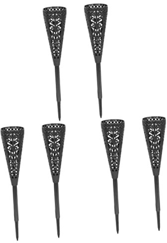 TOPBATHY 6pièces Vases Funéraires De Cimetière Lot de Supports pour Arrangement Floral Plein Air avec Pique Solide Décorations De Tombe Et Accessoires Commémoratifs