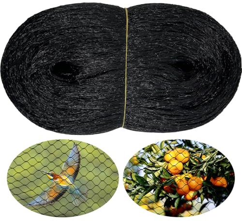 MAILEKT Filet Anti Oiseaux 6X10m, Protection Pigeon, Jardin Potager, Cerisier et Fraisier - Protection Arbre Fruitier des Dommages Causés